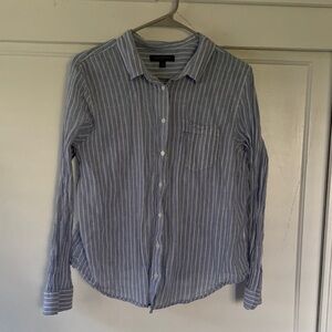 Banana Republic Women's Striped Button-Down Shirt